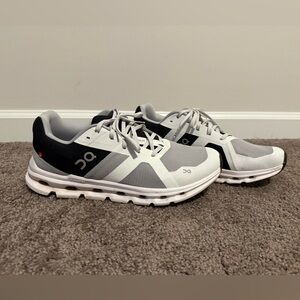 On Men's Black and White Athletic Shoes